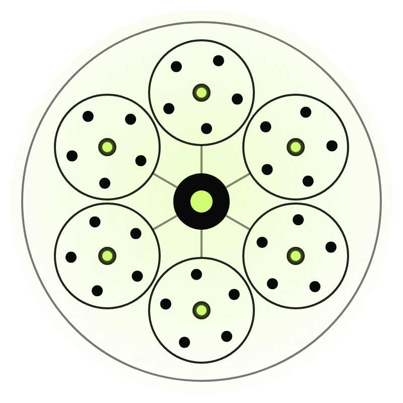 Circles within a circle: self-organizing teams around one purpose